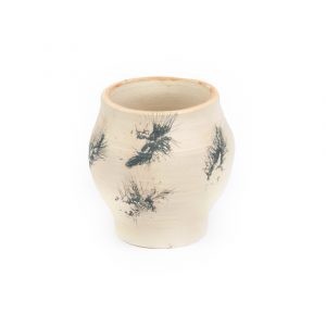 feather vase, horsehair pottery