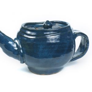 Blue Handbuilt Teapot