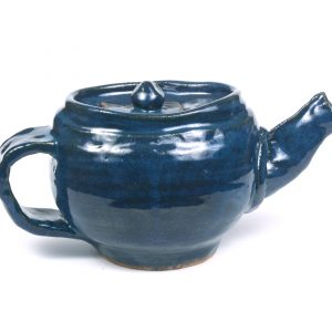 Blue Handbuilt Teapot